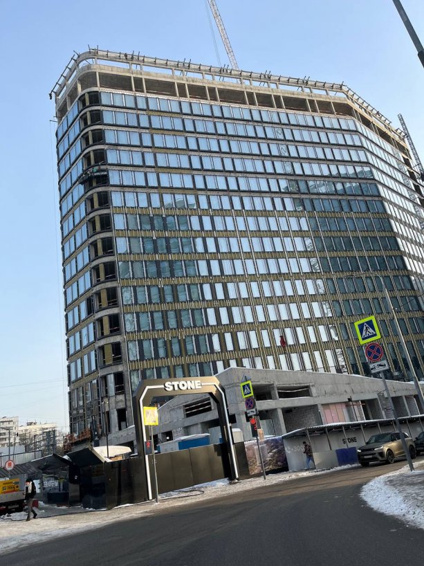 ​​Строительство бизнес-центра STONE «Белорусская» 1-я улица Ямского Поля, владение 30.