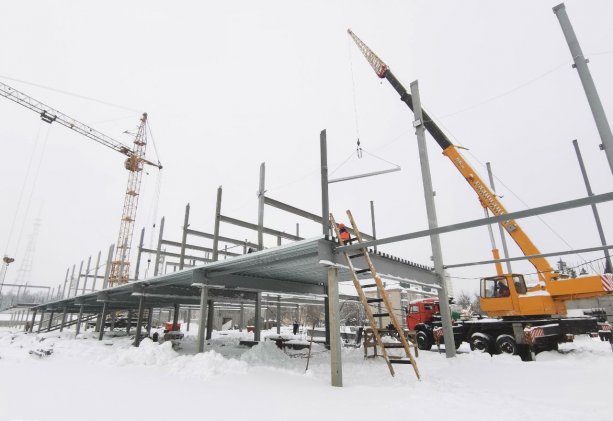 Масштабное строительство Дворца водных видов спорта в Чебоксарах.