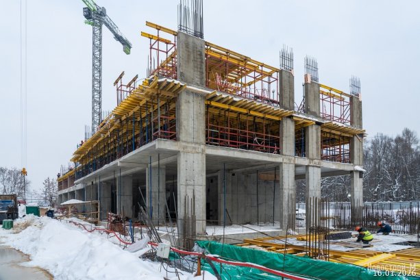 ​Строящийся Многофункциональный Комплекс DIUS на улице Академика Ильюшина, 21
