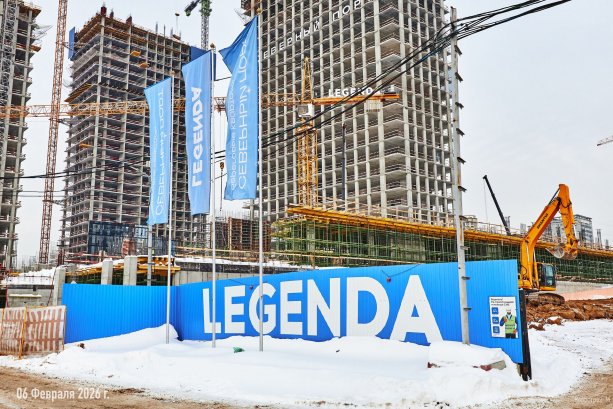 Legenda строит Бизнес-Центр Северный речной порт.