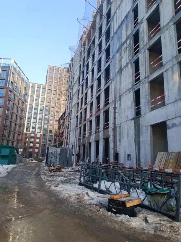 Строящийся жилой комплекс «Михалковский» от РГ Девелопмент.