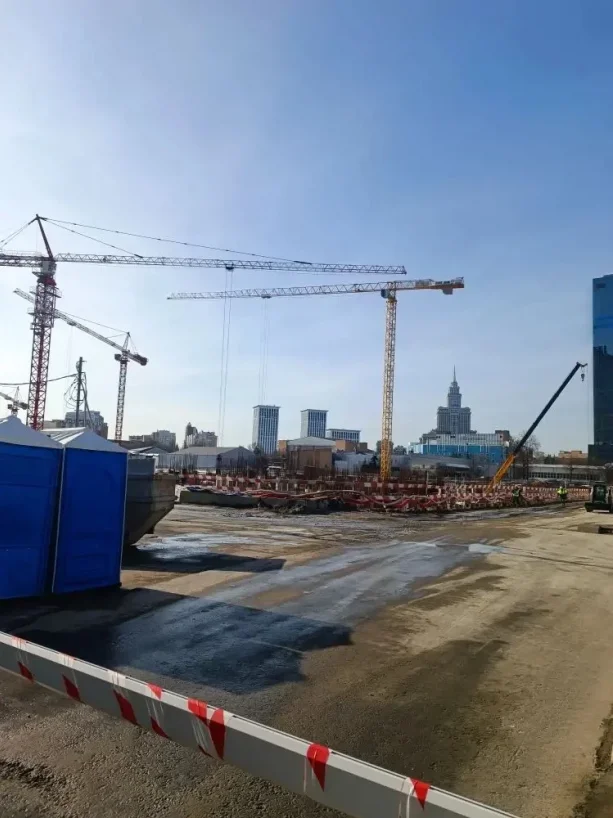 Строительство нового ледового дворца ЦСКА на Ленинградском проспекте, 39.