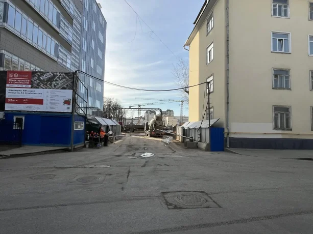 Строительство нового клинико-хирургического корпуса Н.В. Склифосовского.