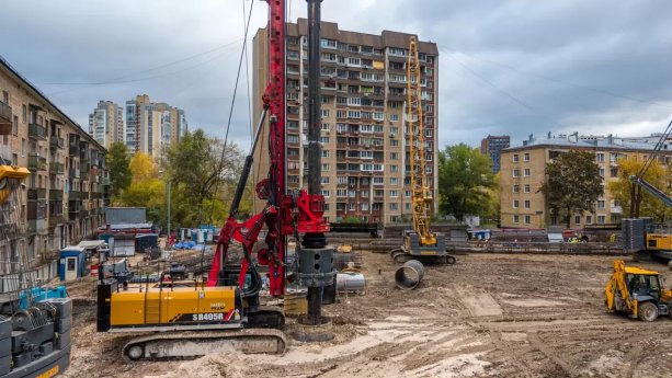 Строящийся высотный комплекс «Аурус Резиденции» (Aurus Residences) «Сити-2».
