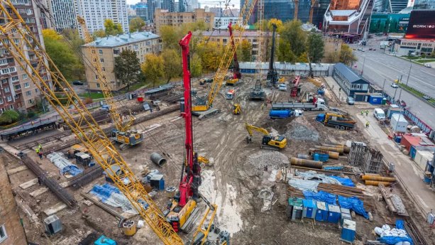 Строящийся высотный комплекс «Аурус Резиденции» (Aurus Residences) «Сити-2».