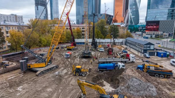 Строящийся высотный комплекс «Аурус Резиденции» (Aurus Residences) «Сити-2».