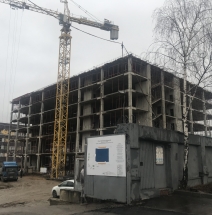 Строительство торгово-офисного комплекса рядом метро Нагорная.