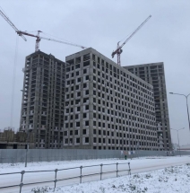 Строящийся многофункциональный апарт-комплекс Движение Тушино.