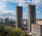 Крупный строящийся квартал Level Мичуринский бизнес-класса.