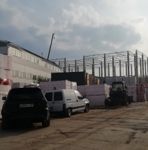 Строительство промышленного технопарка Крешкино.