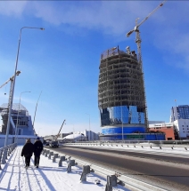 Строящийся гостиничный комплекс ОПЕРА Кемерово.