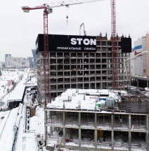Строительство нового Бизнес-Центра STONE на Ходынском бульваре.